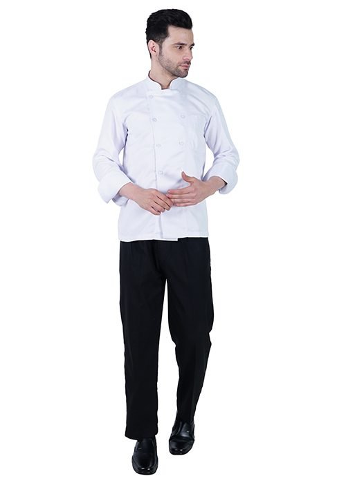Chef Coat Deluxe White Plain White