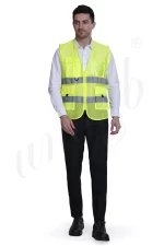 Reflective Jacket Front Zip Closure (Minimum Order 10 Pc's)