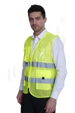 Reflective Jacket Front Zip Closure (Minimum Order 10 Pc's)