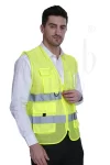 Reflective Jacket Front Zip Closure (Minimum Order 10 Pc's)