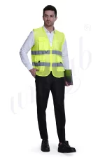 Reflective Jacket Front Zip Closure (Minimum Order 10 Pc's)