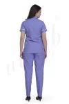 Nursing Uniform Set Purple with White Trim