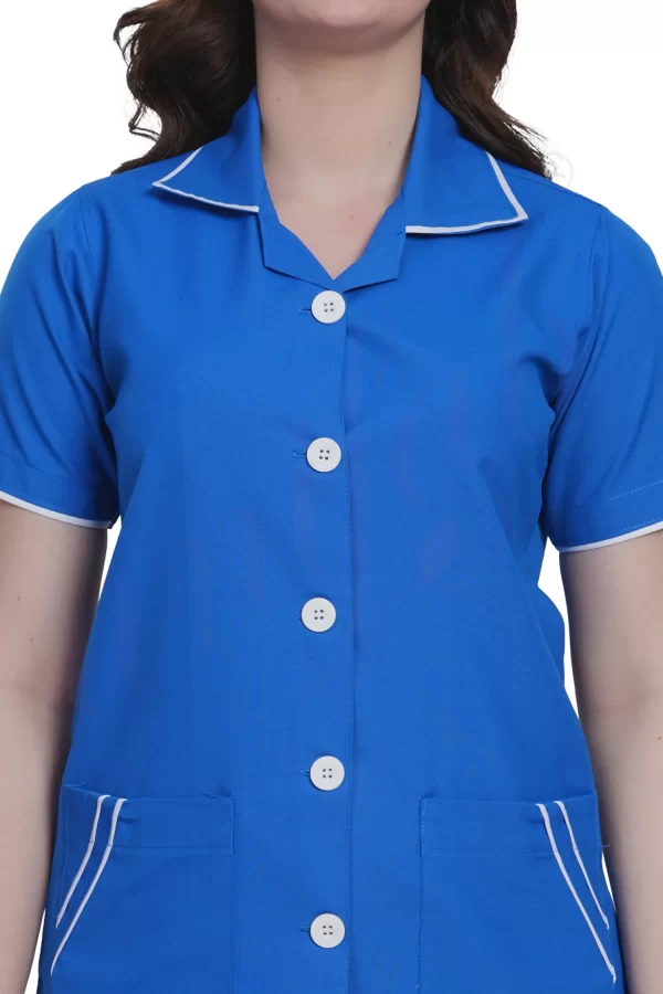 Nursing Uniform Set Royal with White Trim
