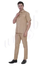Nursing Male Uniform Beige and Off White Combination