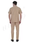 Nursing Male Uniform Beige and Off White Combination