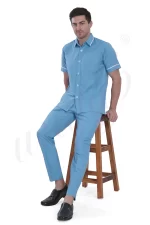 Nursing Male Uniform Blue and White Combination