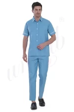 Nursing Male Uniform Blue and White Combination