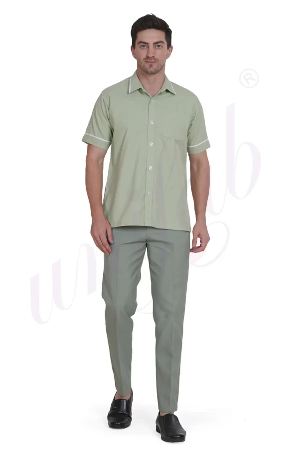 Nursing Male Uniform Green and White Combination