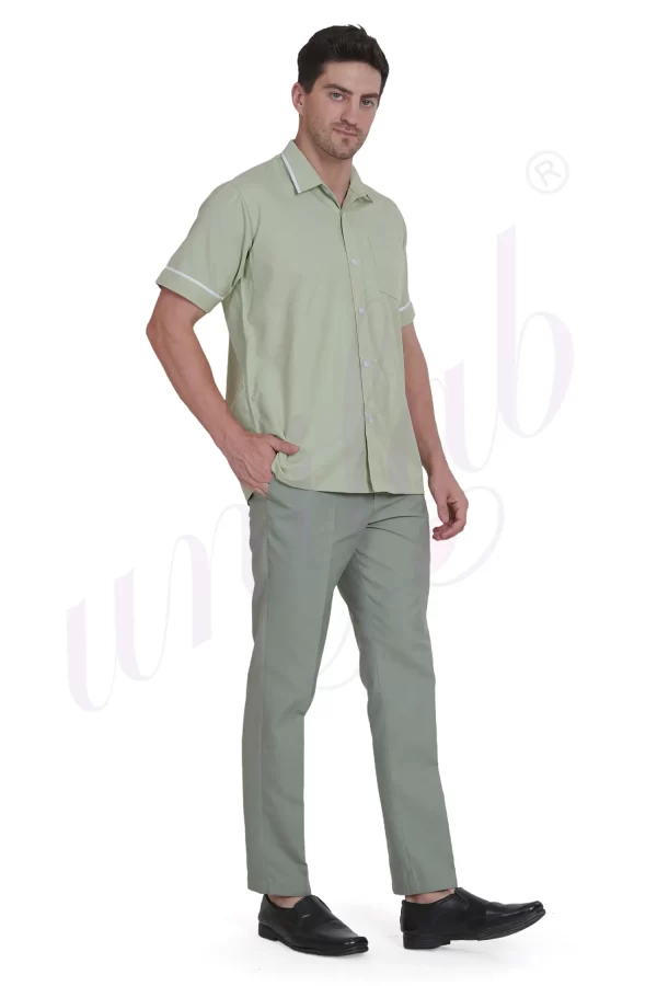 Nursing Male Uniform Green and White Combination