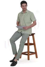 Nursing Male Uniform Green and White Combination