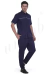 Nursing Male Uniform Navy and White Combination