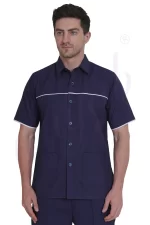 Nursing Male Uniform Navy and White Combination