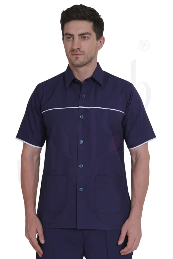 Nursing Male Uniform Navy and White Combination