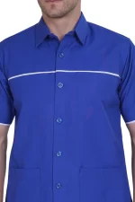Nursing Male Uniform Royal Blue and White Combination