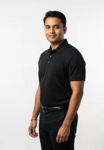 Unisex Polo Tshirt Black Poly Cotton (Minimum Order 10 Pc's)