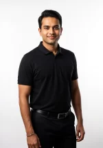 Unisex Polo Tshirt Black Poly Cotton (Minimum Order 10 Pc's)